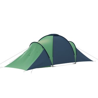 Tent 6-persoons blauw en groen 6