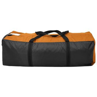 Tent 6-persoons grijs en oranje 9