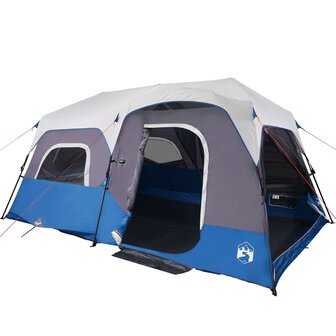 Tent 9-persoons waterdicht met LED lichtgroen 4