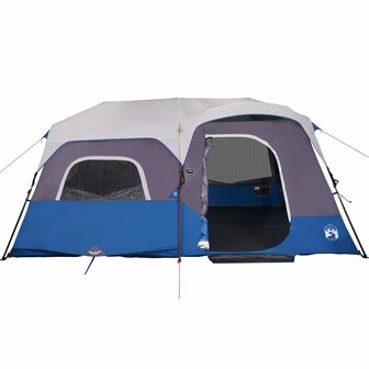 Tent 9-persoons waterdicht met LED lichtgroen 5