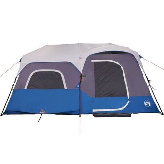 Tent 9-persoons waterdicht met LED lichtgroen 7