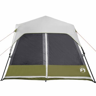 Tent 9-persoons waterdicht met LED lichtblauw 8