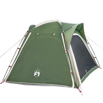 Tent 4-persoons waterdicht snelontgrendeling groen 6