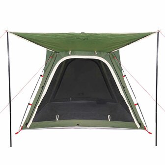 Tent 4-persoons waterdicht snelontgrendeling groen 8