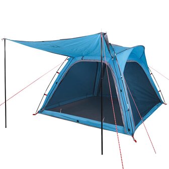 Tent 4-persoons waterdicht snelontgrendeling blauw 4