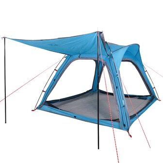 Tent 4-persoons waterdicht snelontgrendeling blauw 5