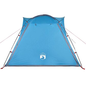 Tent 4-persoons waterdicht snelontgrendeling blauw 7