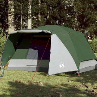 Tent met luifel 4-persoons waterdicht groen 1