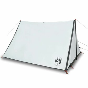 Tent 2-persoons waterdicht verduisterend stof wit 2