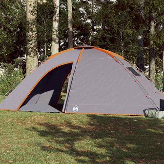 Tent 8-persoons waterdicht oranje 1