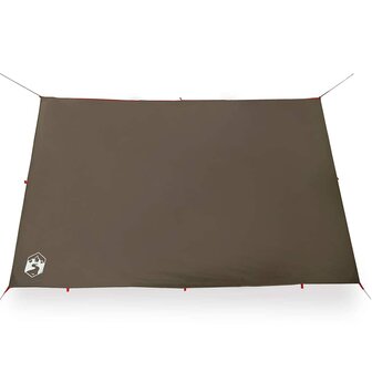 Kampeerluifel waterdicht 306x306 cm bruin 5
