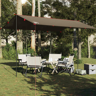 Kampeerluifel waterdicht 406x306 cm bruin 1