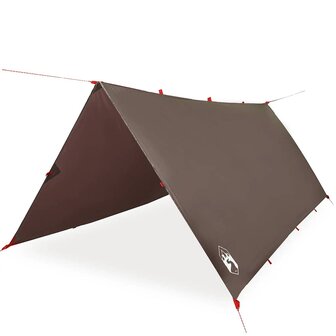 Kampeerluifel waterdicht 406x306 cm bruin 2