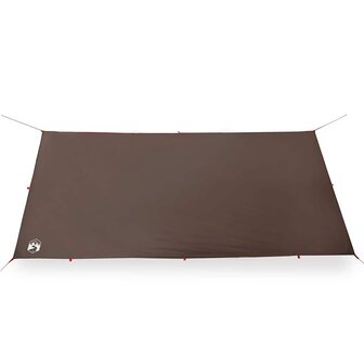 Kampeerluifel waterdicht 406x306 cm bruin 5