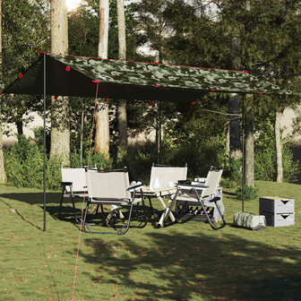 Kampeerluifel waterdicht 506x306 cm camouflage 1