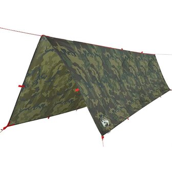 Kampeerluifel waterdicht 506x306 cm camouflage 2