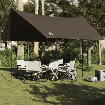 Kampeerluifel waterdicht 438x376x212 cm bruin 1