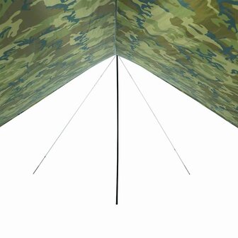 Kampeerluifel waterdicht 438x376x212 cm camouflage 6