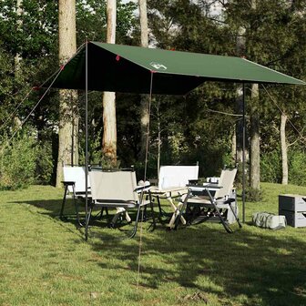 Kampeerluifel waterdicht 300x294 cm groen 1