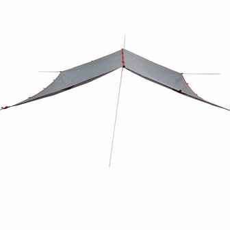 Kampeerluifel waterdicht 360x294 cm grijs en oranje 3