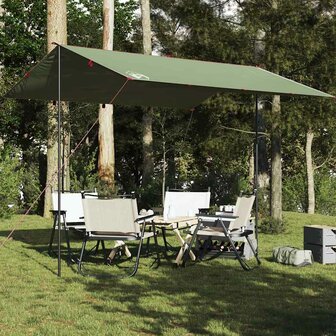 Kampeerluifel waterdicht 360x294 cm groen 1