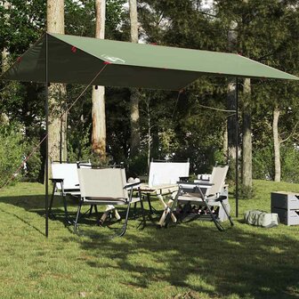Kampeerluifel waterdicht 400x294 cm groen 1