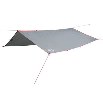 Kampeerluifel waterdicht 500x294 cm grijs en oranje 2
