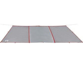 Kampeerluifel waterdicht 420x440 cm grijs en oranje 4