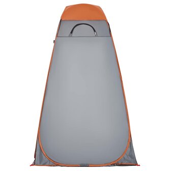 Privacytent pop-up waterdich grijs en oranje 7