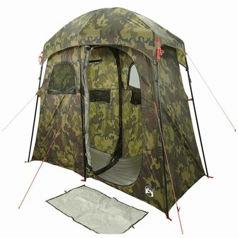 Douchetent 2-persoons waterdicht camouflage 4