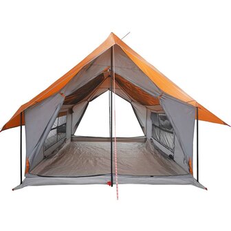 Tent 5-persoons waterdicht grijs en oranje 6
