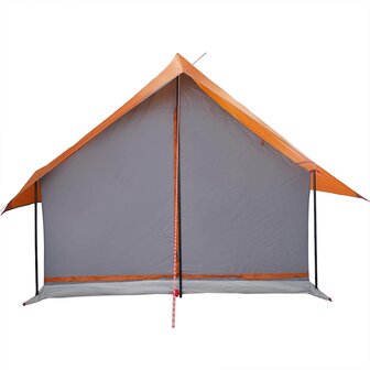 Tent 5-persoons waterdicht grijs en oranje 7