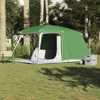 Kampeertent met verandakoepel 5-persoons waterdicht groen 3