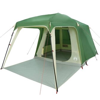 Kampeertent met verandakoepel 5-persoons waterdicht groen 4