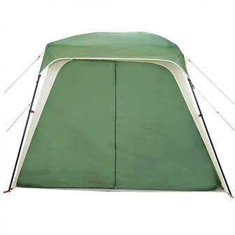 Kampeertent met verandakoepel 5-persoons waterdicht groen 6