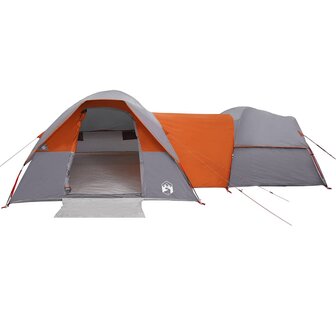 Tent 5-persoons waterdicht grijs en oranje 5