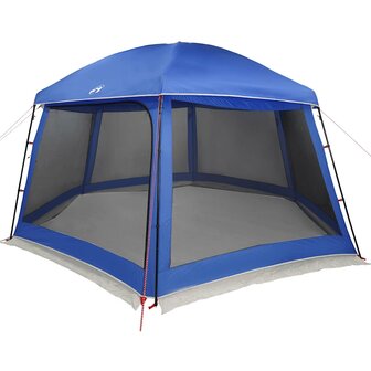 Zwembadtent afneembare buitentent gaaswanden azuurblauw 3