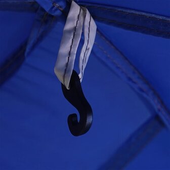 Zwembadtent afneembare buitentent gaaswanden azuurblauw 9