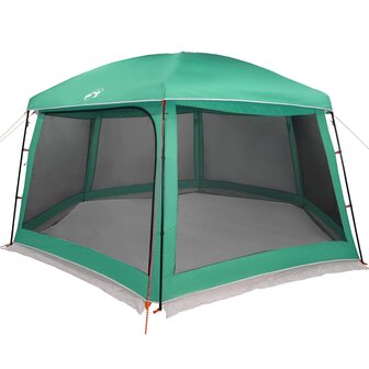 Zwembadtent uitneembare buiten- gaaswanden 618x532 cm zeegroen 3