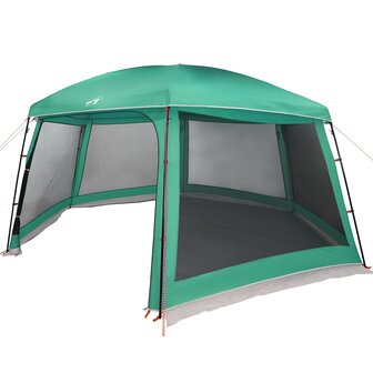 Zwembadtent uitneembare buiten- gaaswanden 618x532 cm zeegroen 7
