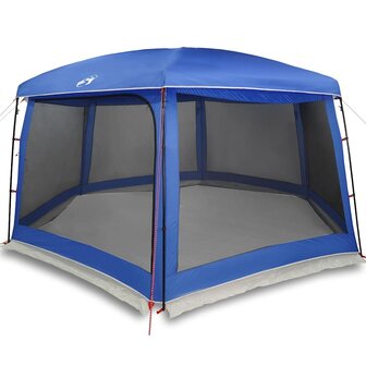 Zwembadtent afneembare buitentent gaaswanden azuurblauw 2