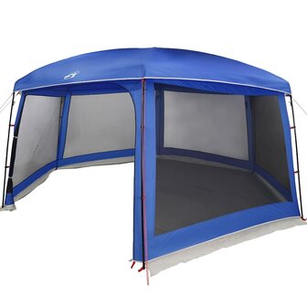 Zwembadtent afneembare buitentent gaaswanden azuurblauw 7