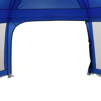 Zwembadtent afneembare buitentent gaaswanden azuurblauw 8