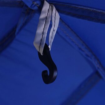Zwembadtent afneembare buitentent gaaswanden azuurblauw 9
