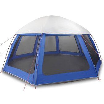 Zwembadtent afneembare buitentent gaaswanden azuurblauw 2