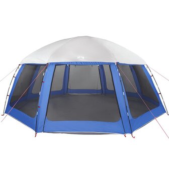 Zwembadtent afneembare buitentent gaaswanden azuurblauw 5
