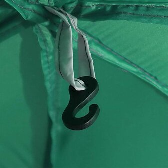 Zwembadtent uitneembare buiten- gaaswanden 612x612 cm zeegroen 9