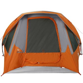 Tent 4-persoons waterdicht grijs en oranje 6