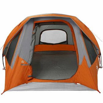 Tent 4-persoons waterdicht grijs en oranje 9