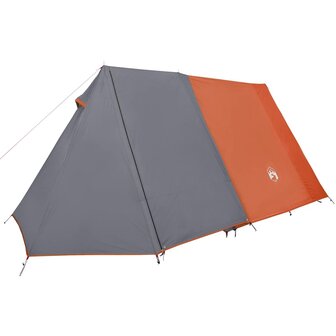Tent 3-persoons waterdicht grijs en oranje 5